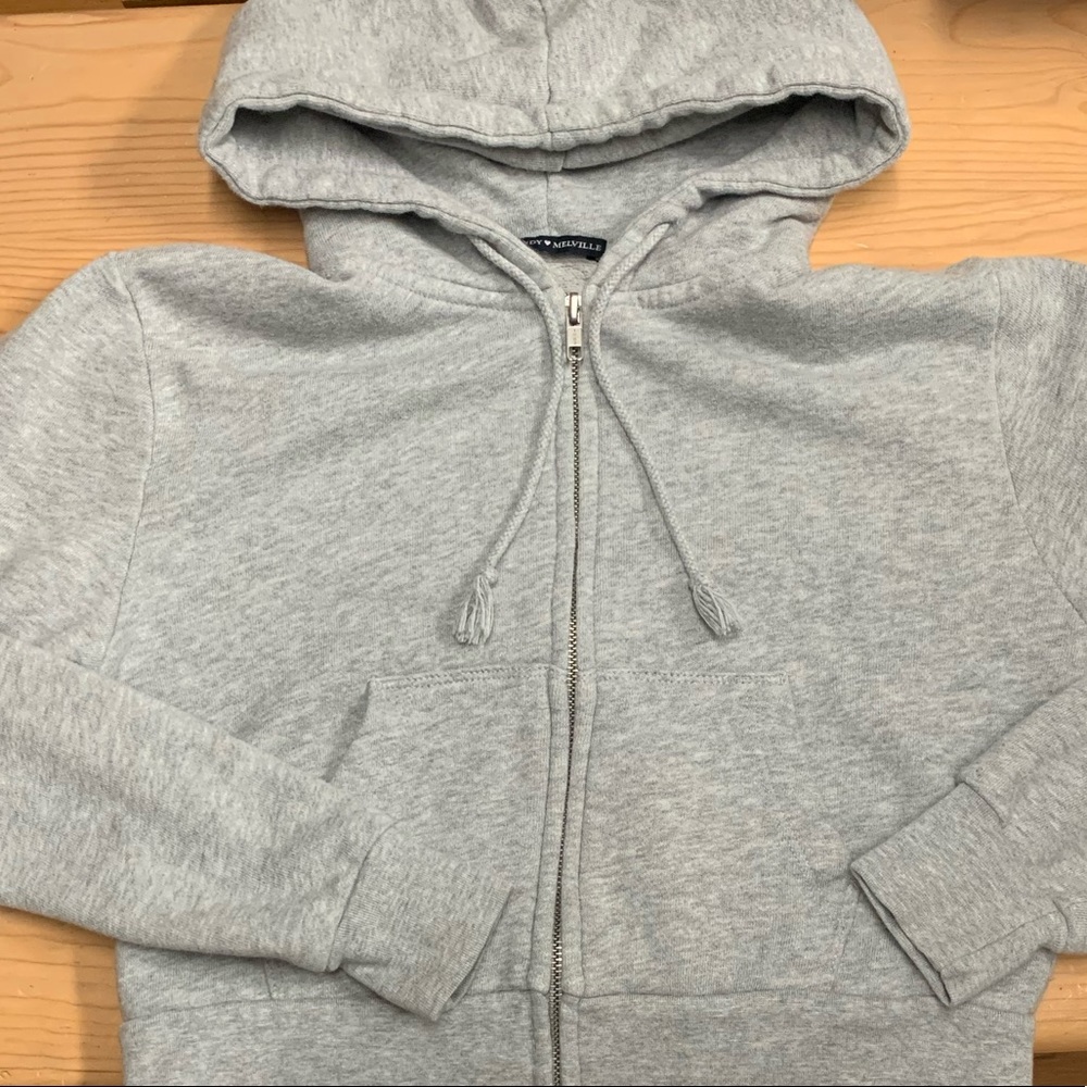 brandy melville zip-up